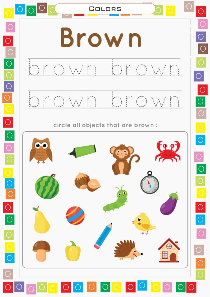 Color Learning Brown
