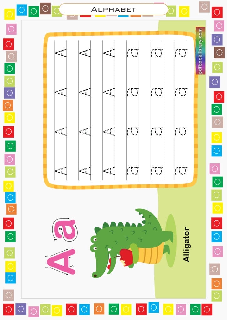 alphabet letter a printable worksheet