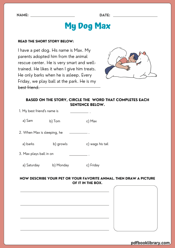 English-Reading-Comprehension-Activity-Worksheet